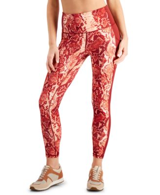 Ideology Womens Snakeskin-Print 7/8 