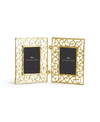 Michael Aram - Double Heart Frame Gold 2x3