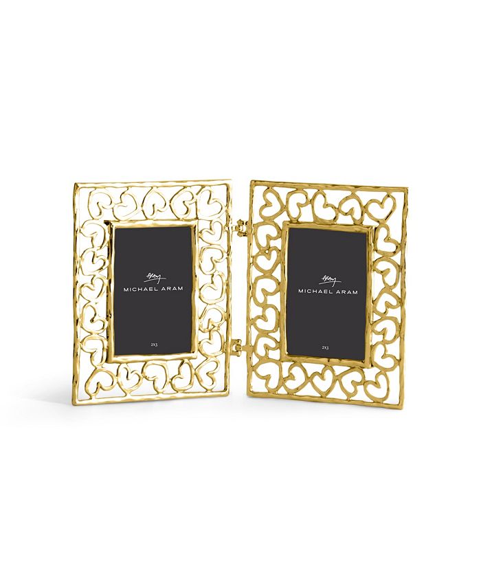 Michael Aram Double Heart Frame Gold 2x3 Macy's