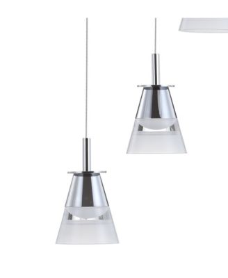 Alain 3-Light Adjustable Cascading Metal Integrated Cluster LED Pendant