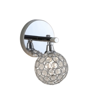 Shop Jonathan Y Maeve 1-light Contemporary Glam Led Vanity Light In Silver-tone