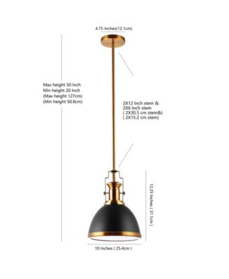 Homer Adjustable Vintage-like Classic LED Pendant