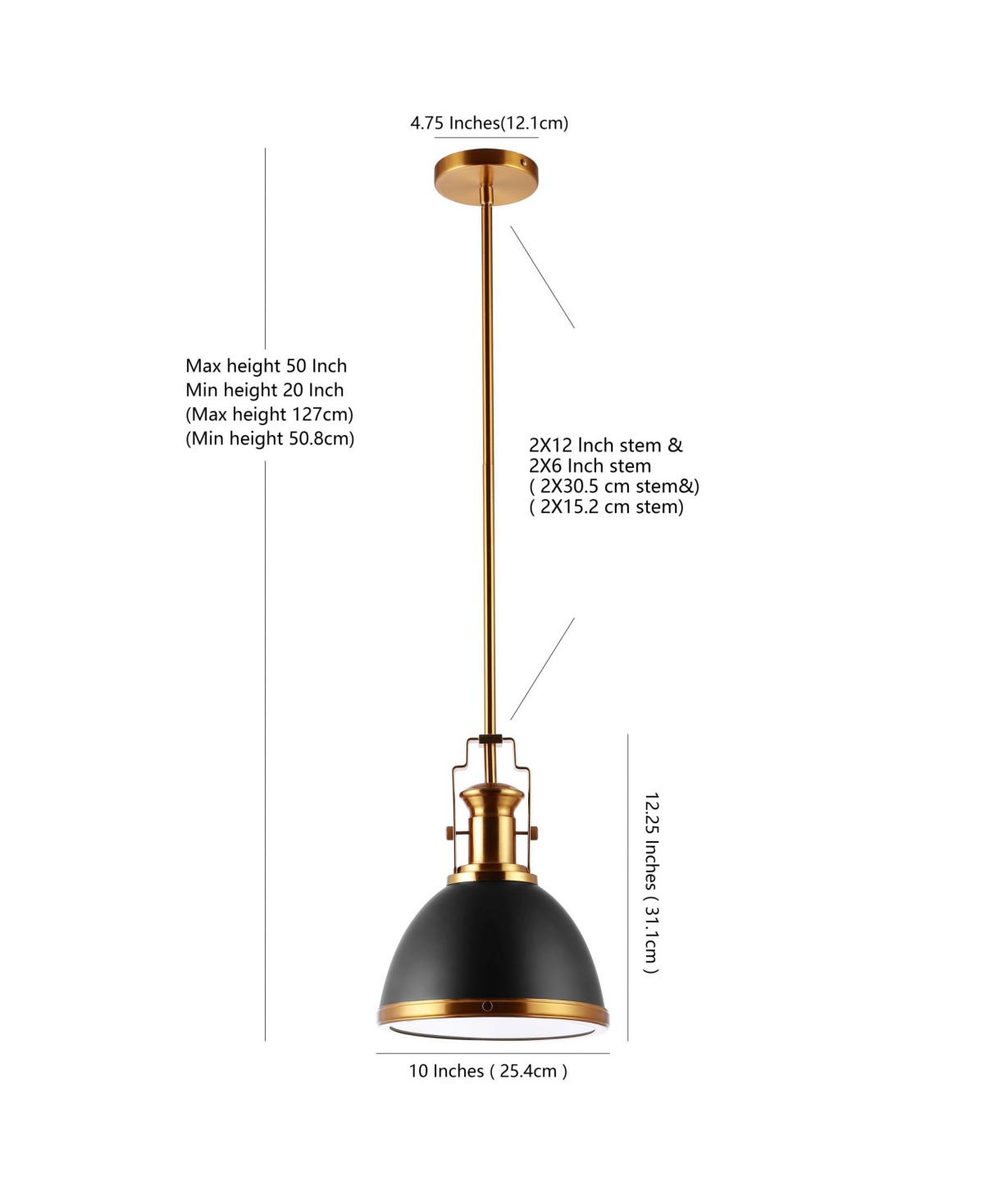 Homer Adjustable Vintage-like Classic Led Pendant