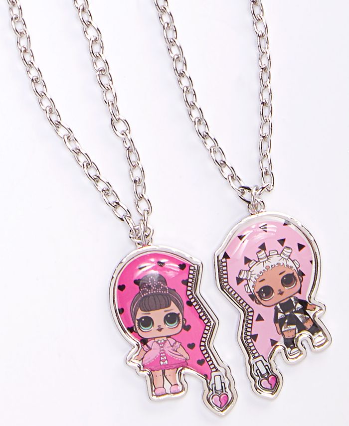 LOL Surprise Little Big Girls 2 Pc. BFF Broken Heart Necklaces
