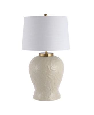 JONATHAN Y Regency Palm Leaf Bohemian Cottage LED Table Lamp - Macy's