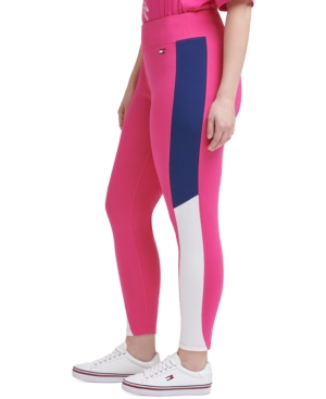 Tommy Hilfiger Colorblocked Logo Full Length Leggings, Created for