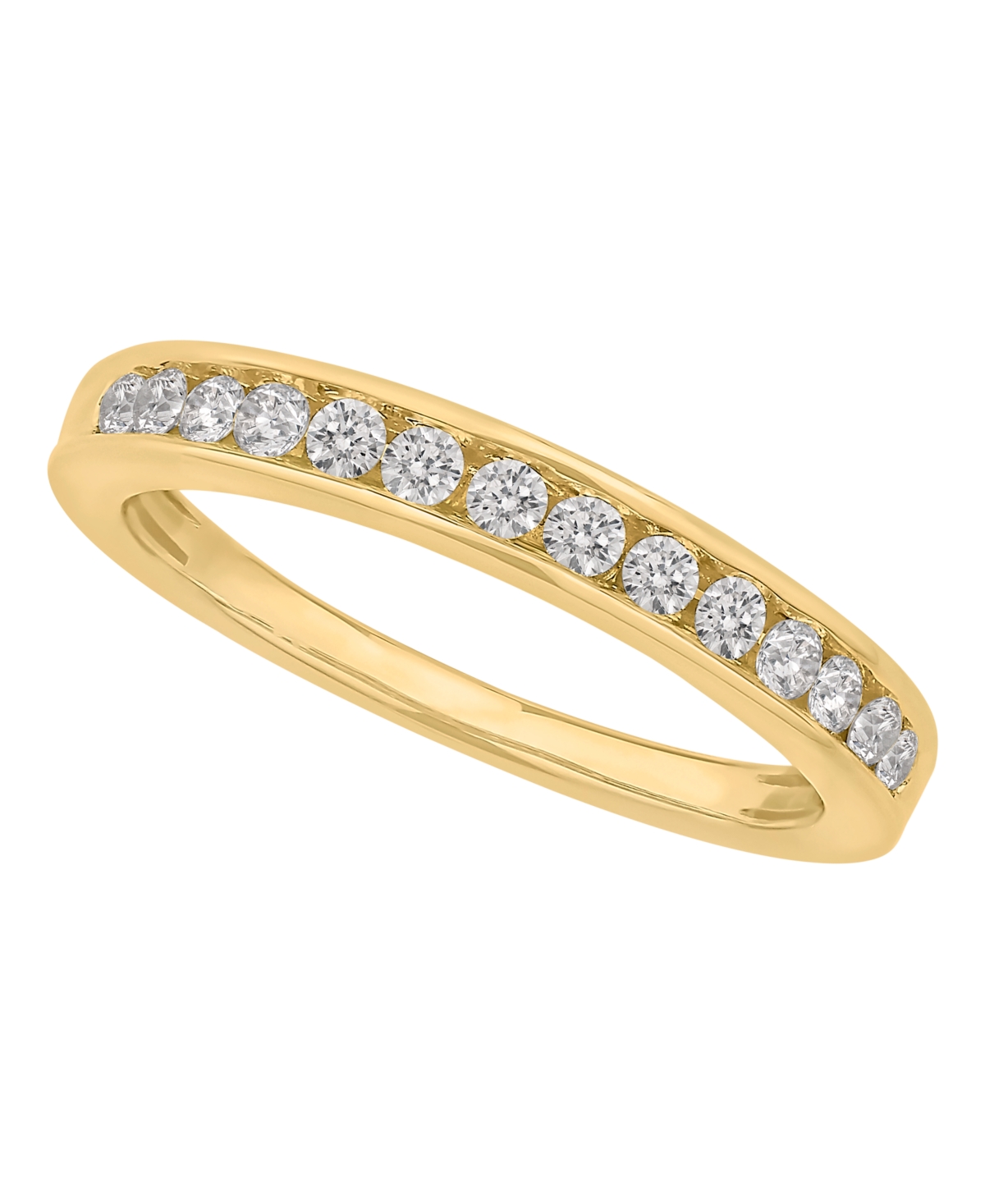 Diamond Channel Band (1/4 ct. t.w.) in 14K White Gold or- Yellow Gold
