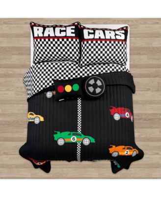Kids Racing Cars 5-Pc. Quilt Set, Full/Queen
