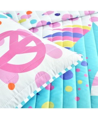 Kids Unicorn Rainbow 5-Pc. Quilt Set, Full/Queen