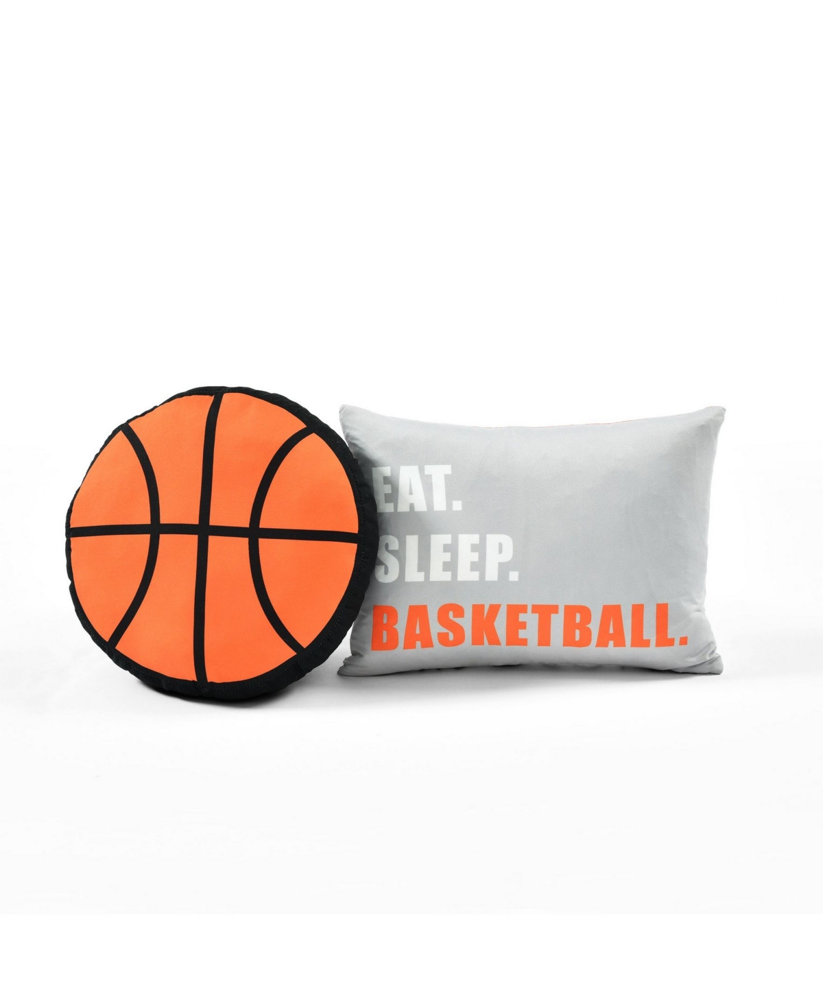 Lush Decor Kids Basketball Game 4-pc. Quilt Set, Twin/twin Xl In Black,orange