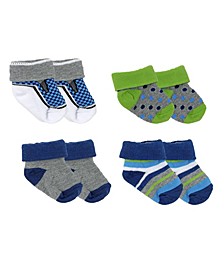 Baby Boys Boxed Baby Socks, Pack of 4