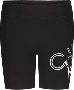 Calvin Klein Big Girls Performance Tilt Logo Bike Shorts