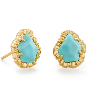 Kendra Scott 14k Gold-Plated Colored Mother-of-Pearl Stud Earrings