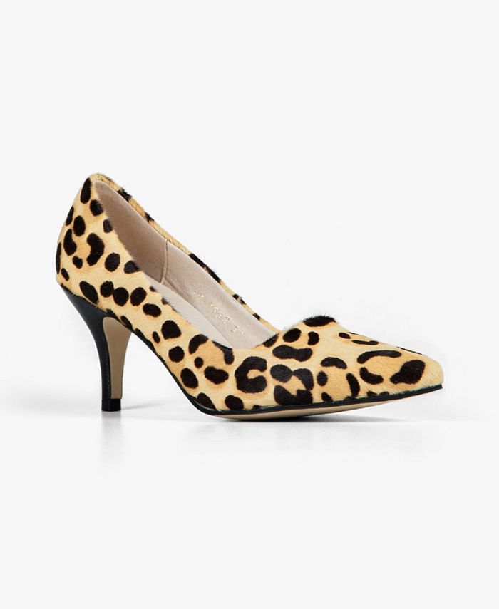 Macy's leopard sales heels