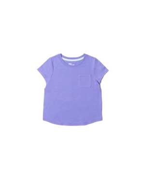 Toddler Girls Solid Basic Pocket Tee
