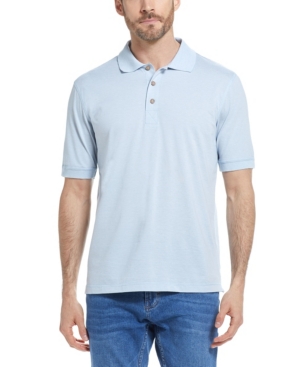 Men's Short Sleeves Micro Stripe Knit Polo Shirt