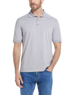Men's Short Sleeves Micro Stripe Knit Polo Shirt