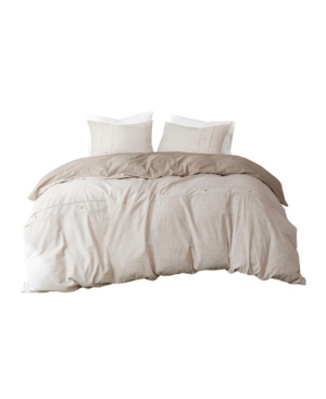 Clean Spaces Dover Oversized 3-pc. Duvet Cover Set, Full/queen In Natural
