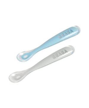 Beaba First Foods Silicone Spoons Travel Kit Set of 2