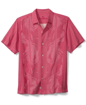 Tommy Bahama Tahitian Border Classic Fit Silk Shirt In Amaranth
