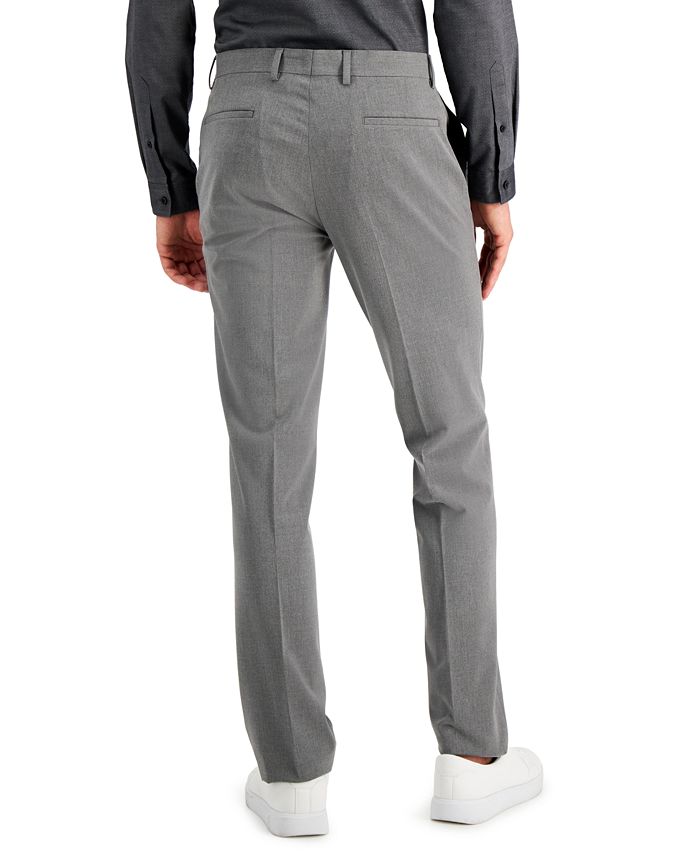 I.N.C. International Concepts Men's Slim-Fit Gray Solid Suit Pants, Created  for Macy's - Macy's