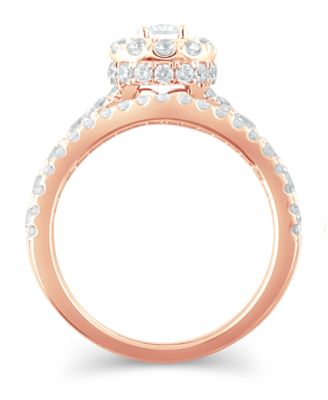 Diamond Pear-Cut Halo Bridal Set (2. ct. t.w.) in 14K White, Yellow or Rose Gold