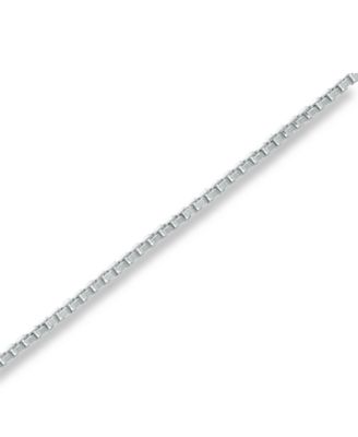 Box Link 18" Chain Necklace in Sterling Silver, Created for Macy's