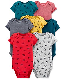 Baby Boys 7-Pack Short-Sleeve Bodysuits