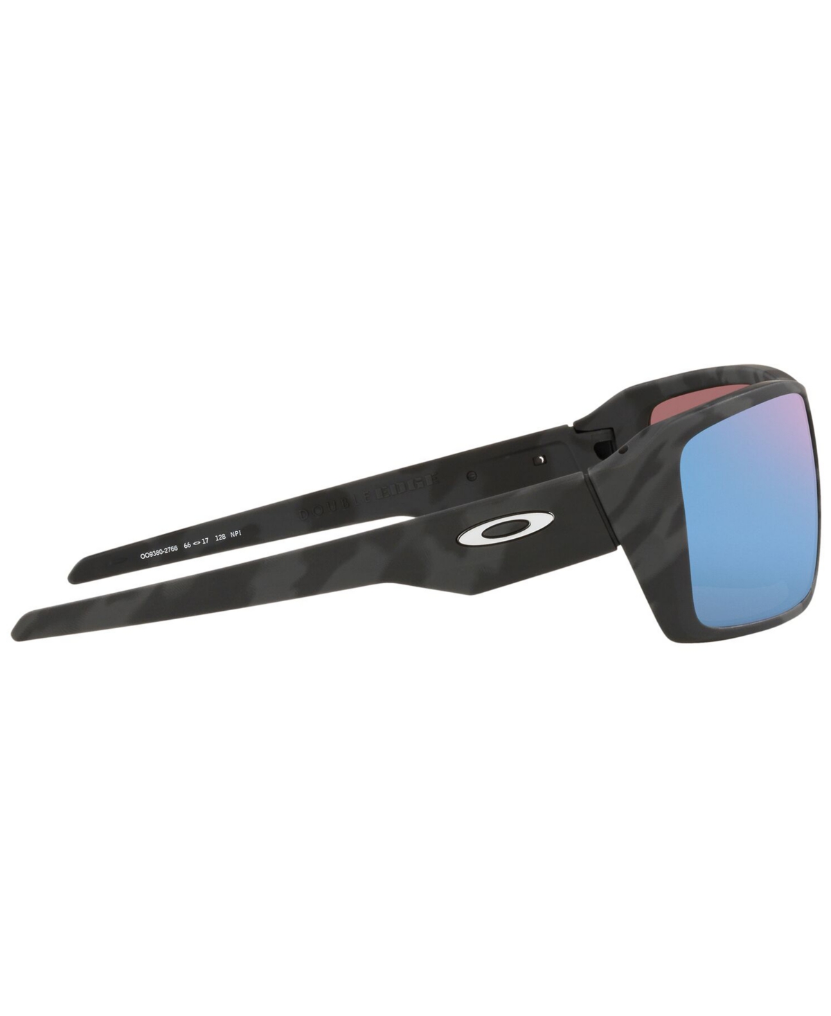 Oakley Men's Double Edge Polarized Sunglasses, Oo9380 66 In Matte Black Camo,prizm Deep Water Polari