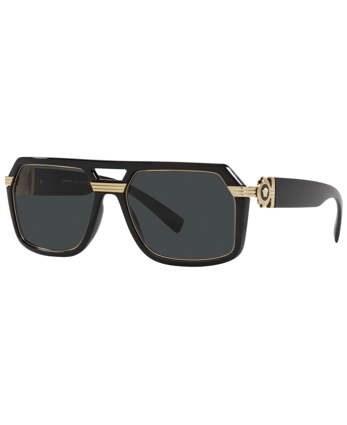 Shop Versace Men's Sunglasses, Ve4399 In Black,dark Grey