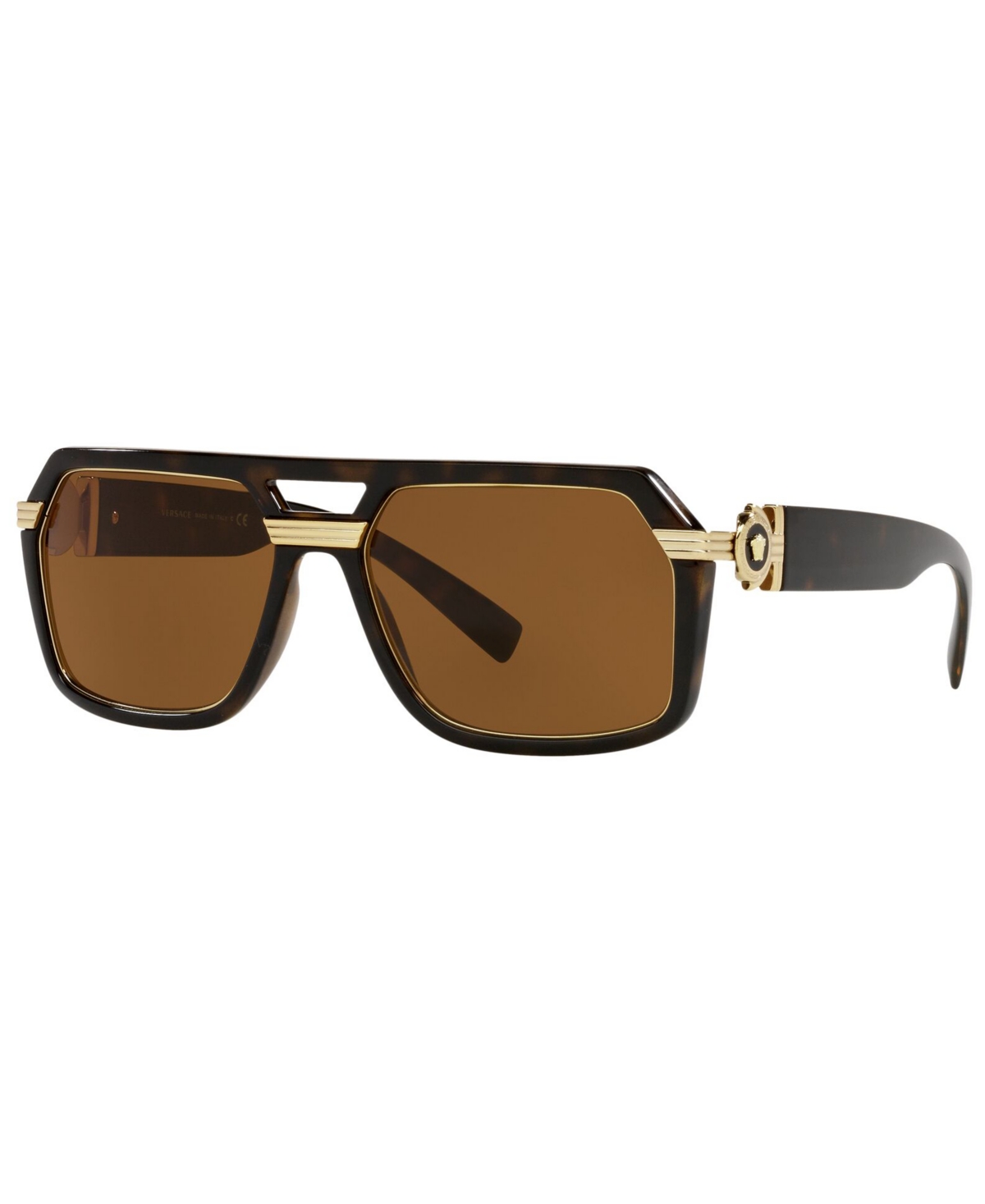 Versace Men's Sunglasses, Ve4399 In Havana,dark Brown