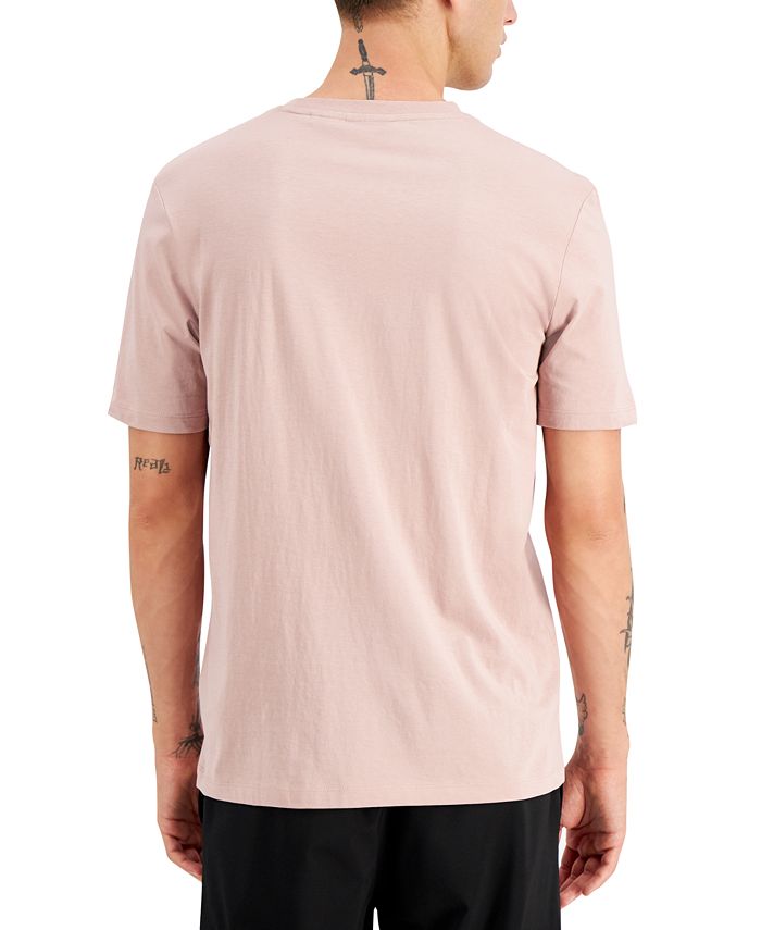 HUGO Men's Durtoise Bamboo-Logo Light Pastel Brown T-Shirt, Created for ...