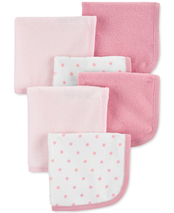 Carter's Baby Girls 6Pk. Cotton Washcloths & Reviews All Baby Gear