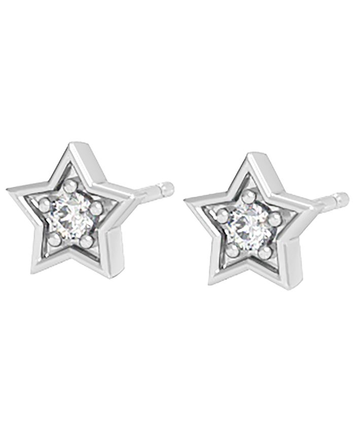 Girl Up Collection - Diamond 1/20 ct. t.w. Star Stud Earring in Sterling Silver