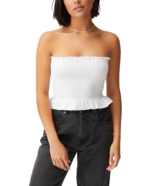 Shirred boob tube best sale