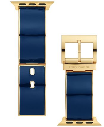 Tory Burch Women s Interchangeable Blue Gold Tone Stainless