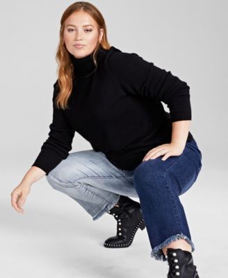 macys cashmere sweaters plus size