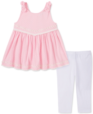 Kids Headquarters Baby Girls 2-Pc Sleeveless Tunic & Capri Leggings Set