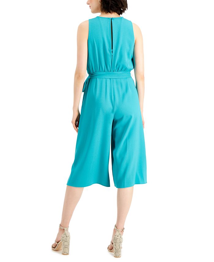 Nine West Belted Cropped Jumpsuit Macy's