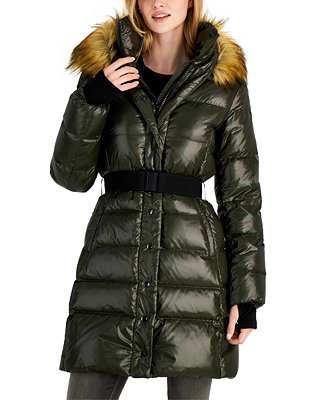 S13 Womens Chalet Long Belted Down Coat