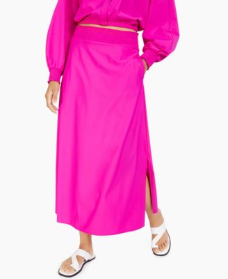 Alfani - Smocked-Waist Midi Skirt