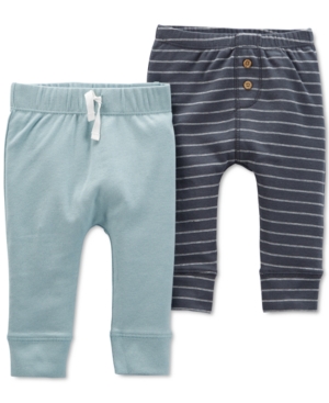 Carter's Baby Boys 2-Pk Cotton Striped & Sold Pants