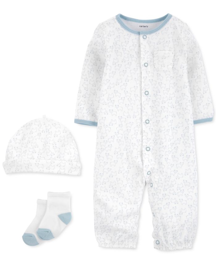 Carter's Baby Boys 3-Pc. Take-Home Converter Gown Set & Reviews - All Baby - Kids - Macy's