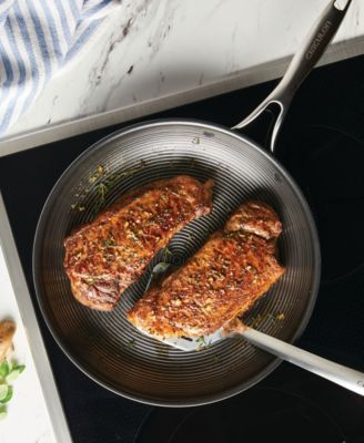 SteelShield C-Series Tri-Ply Clad Nonstick Frying Pan, 12.5-Inch, Silver