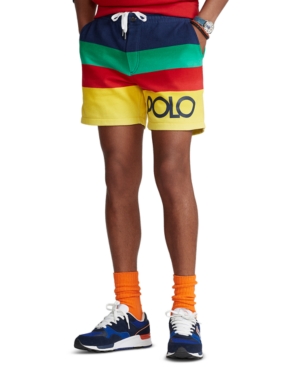 Polo Ralph Lauren Men's 6-Inch Striped Fleece Shorts
