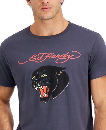  ED HARDY Mens' Graphic T-Shirts,Charcoal Fire Panther, Small :  Clothing, Shoes & Jewelry