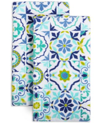 Fiesta - Worn Tiles Kitchen Towels, Set of 2