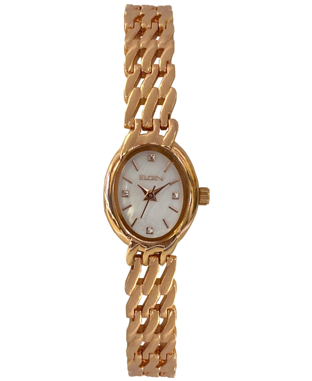 Women's Rose Gold-Tone Slanted Bracelet Watch - Rose Gold-Tone
