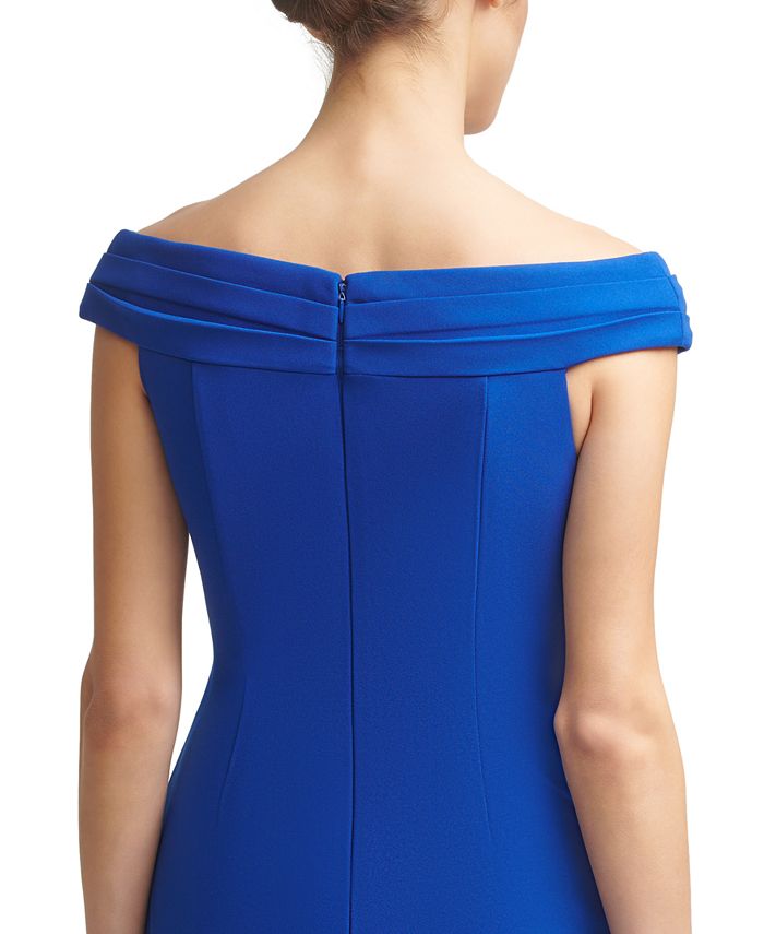 off the shoulder ruched