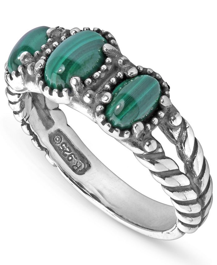 9 American West Sterling Silver Malachite Ring Classics Collection 